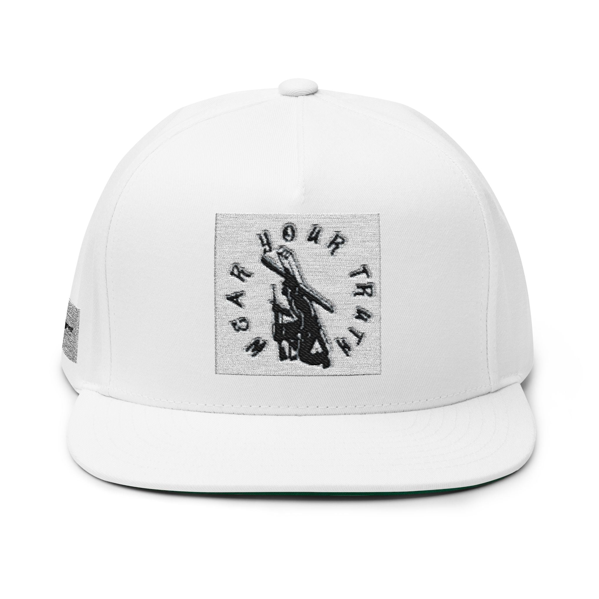 Flat Bill Cap — 'Gator Trails' Embroidered Snapback Hat