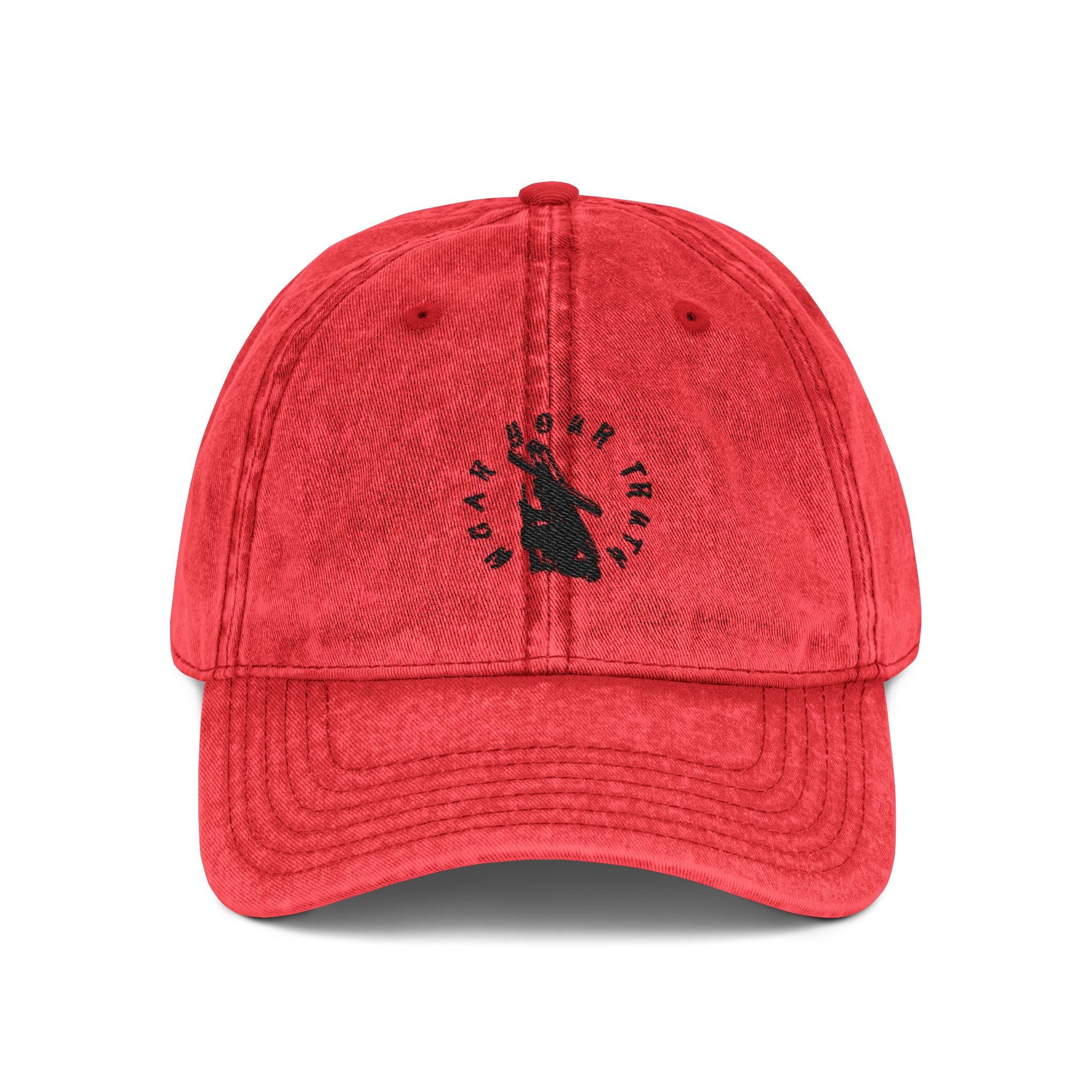 Vintage Embroidered Cap — Retro Burden Bearer