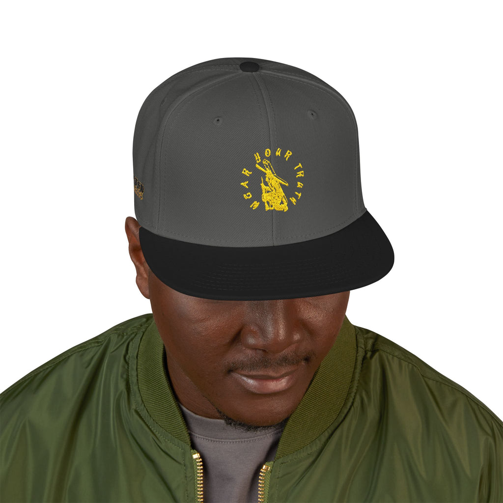 Gold Burden Bearer Snapback Hat - Embroidered Streetwear Cap