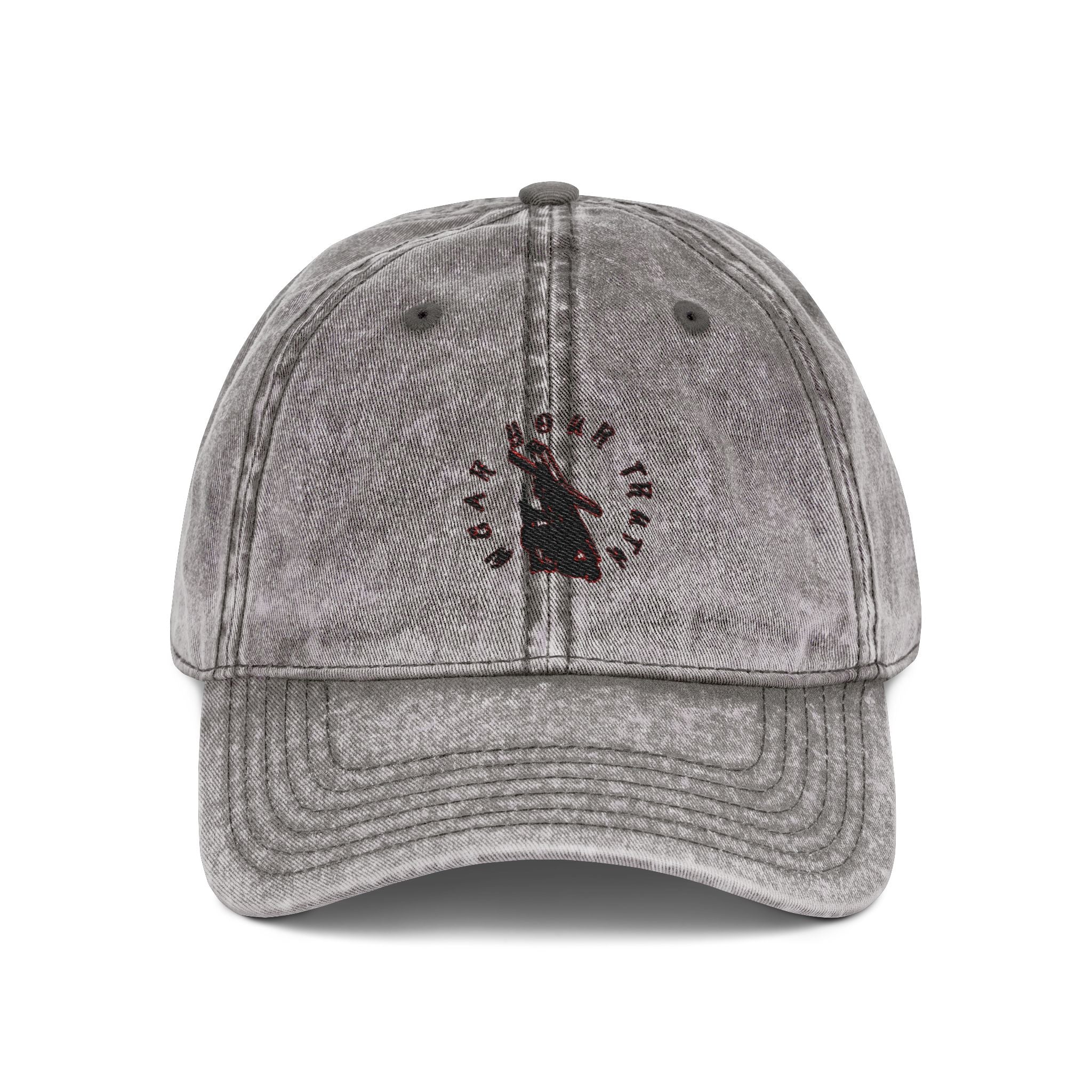 Vintage Embroidered Cap — Retro Burden Bearer