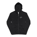 PTSD Support Zip Hoodie — Distressed Awareness Fleece Zip-Up