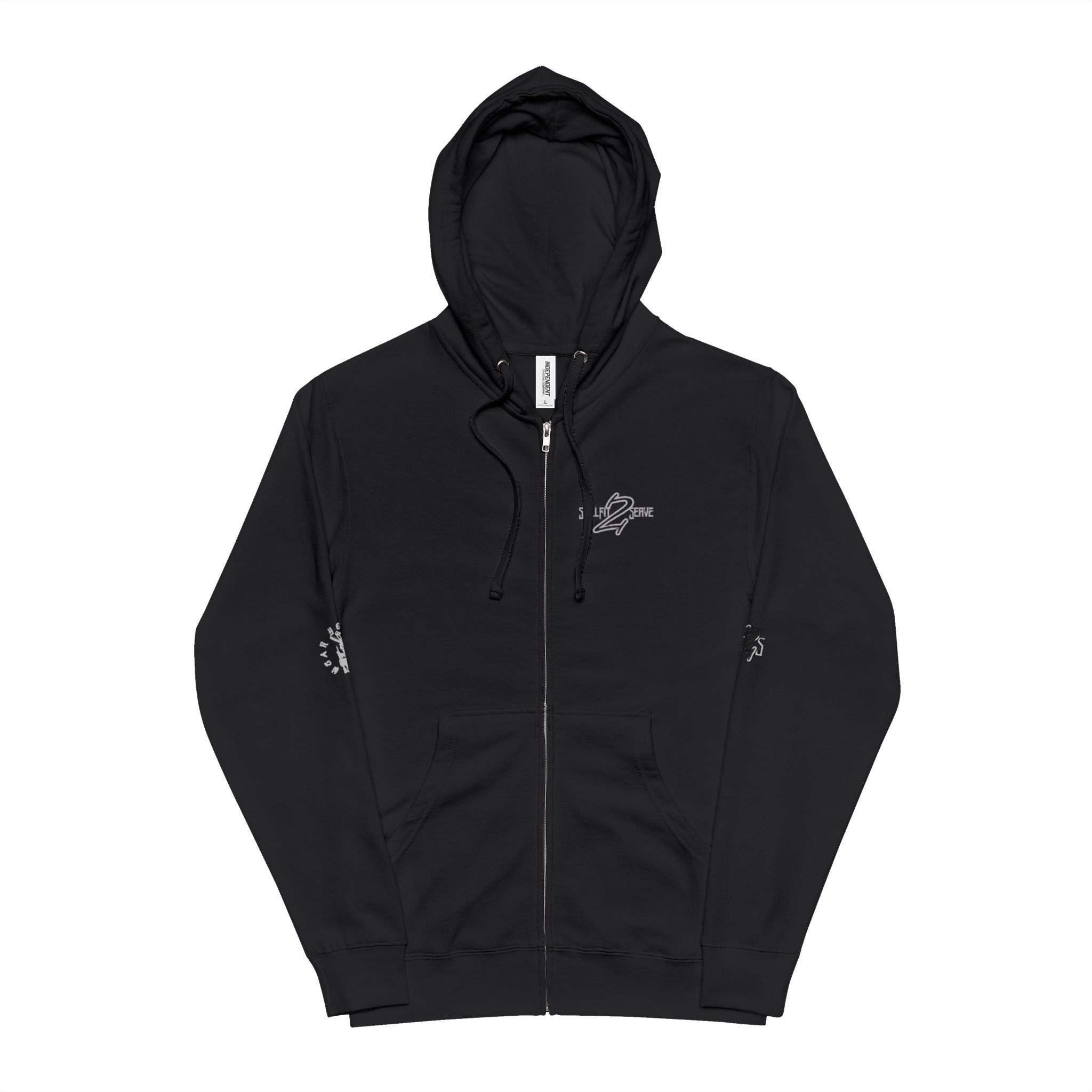 PTSD Support Zip Hoodie — Distressed Awareness Fleece Zip-Up