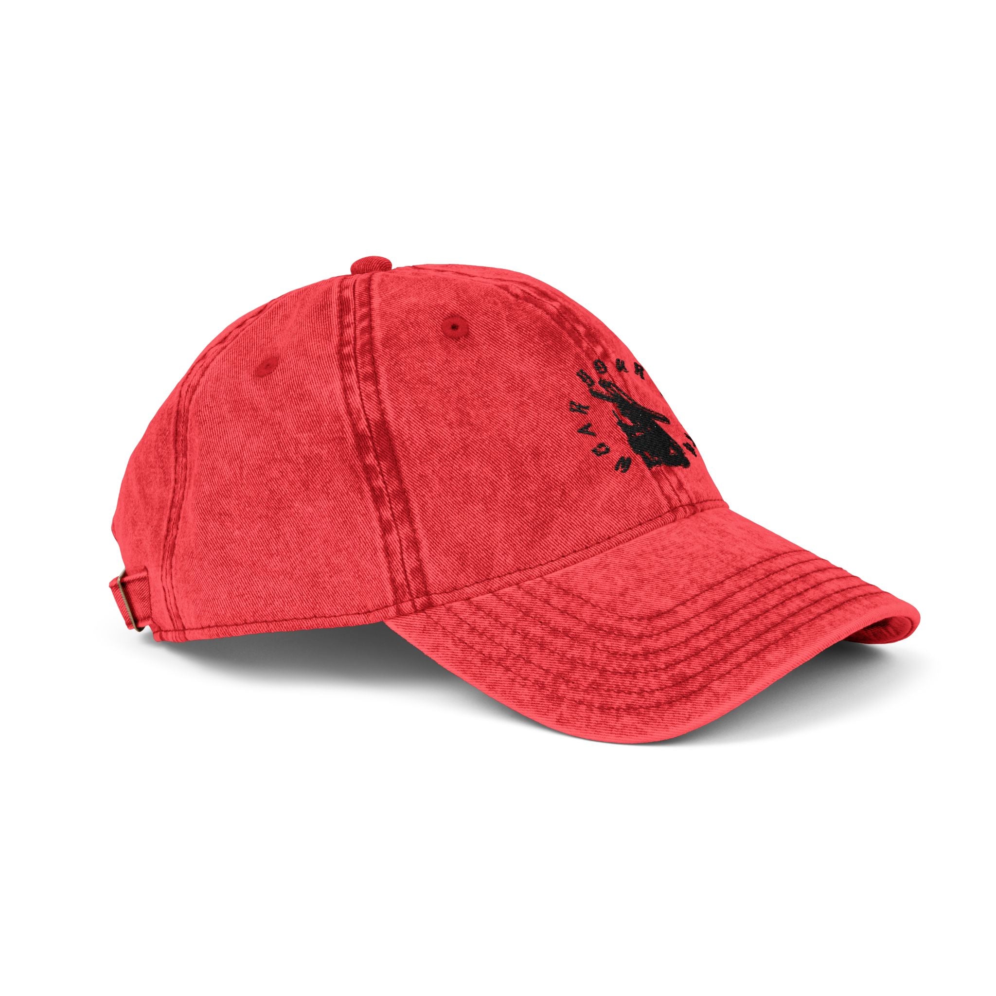 Vintage Embroidered Cap — Retro Burden Bearer