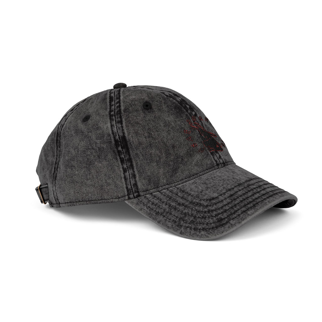 Vintage Embroidered Cap — Retro Burden Bearer