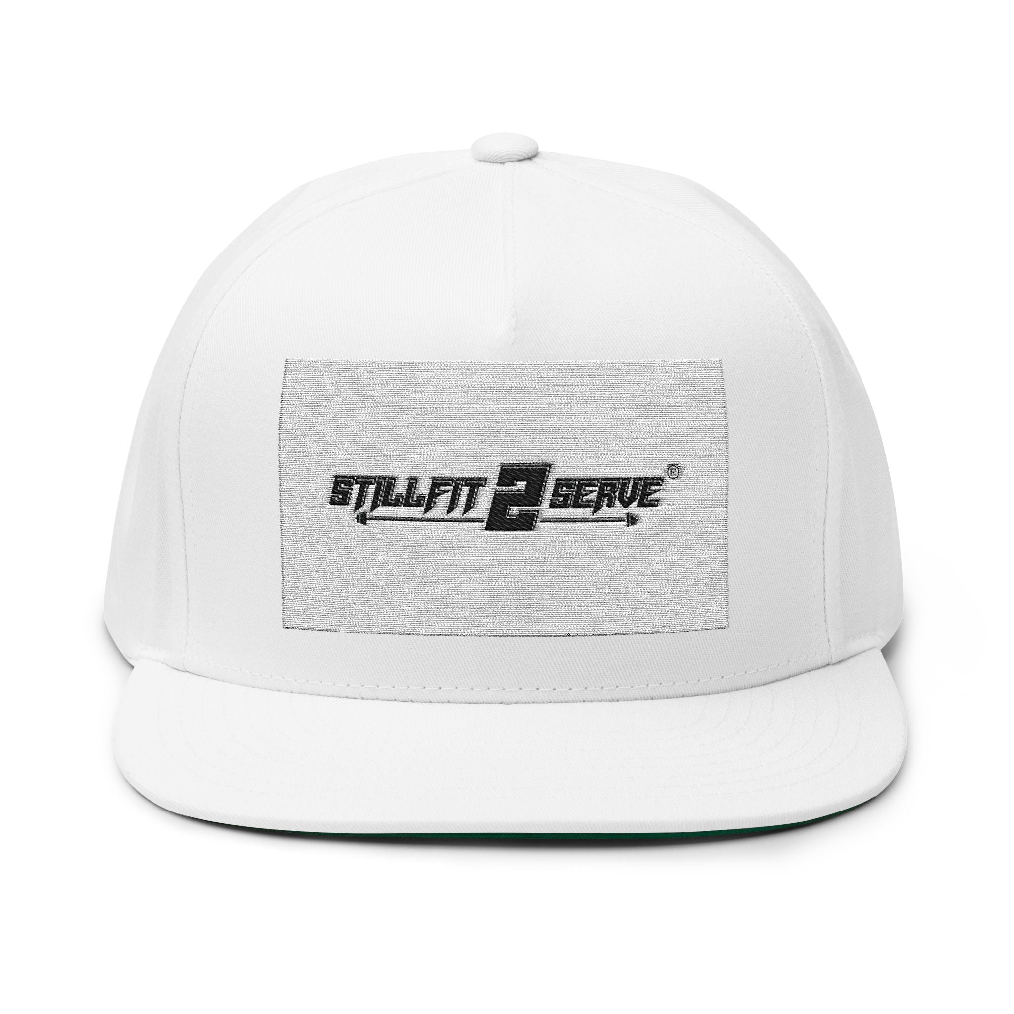 Flat Bill Cap — Embroidered 'Multi 2 Serve' Logo Snapback
