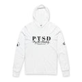 PTSD Pray Thru Stress Dailylong sleeve hooded tee | Scripture Philippians 4:7