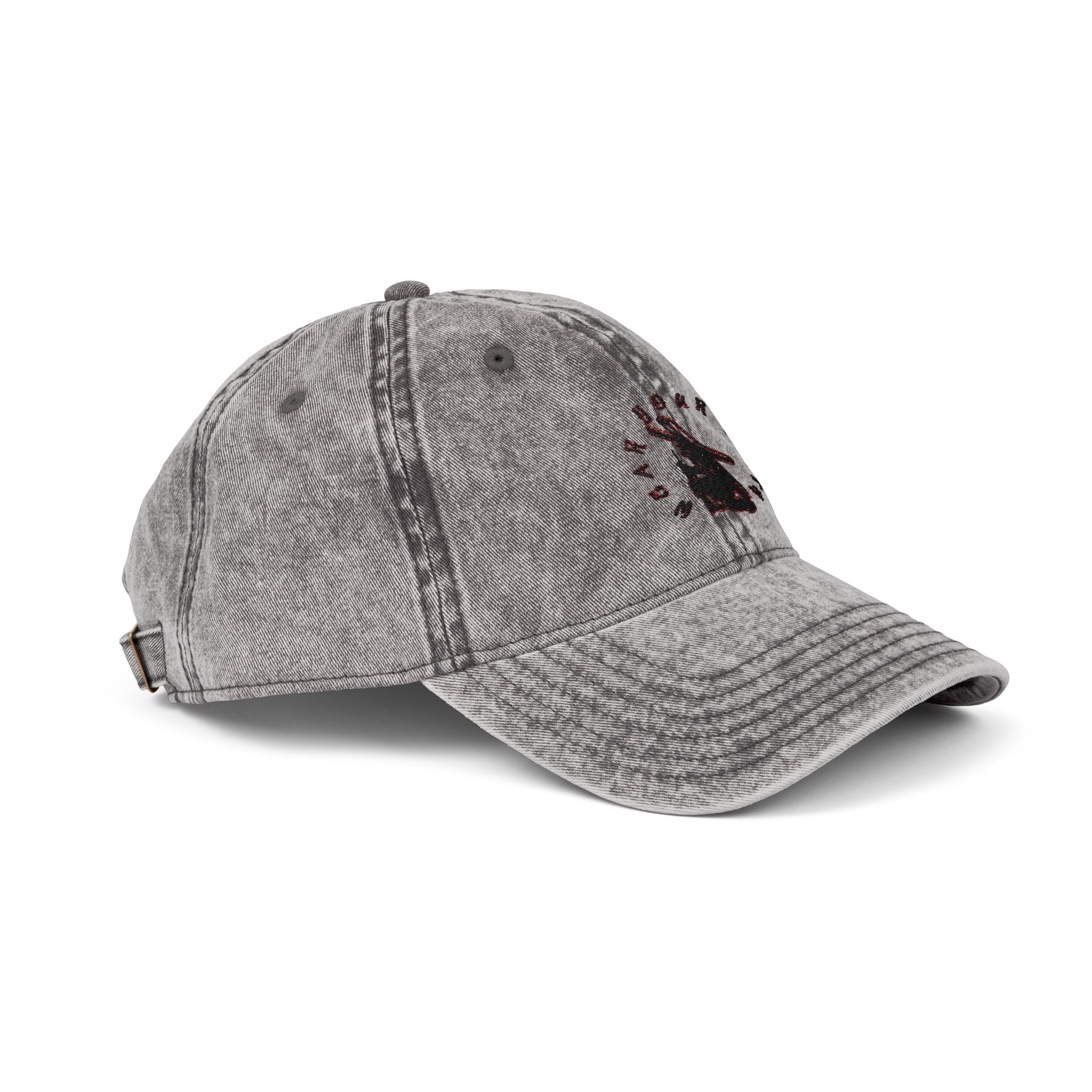 Vintage Embroidered Cap — Retro Burden Bearer