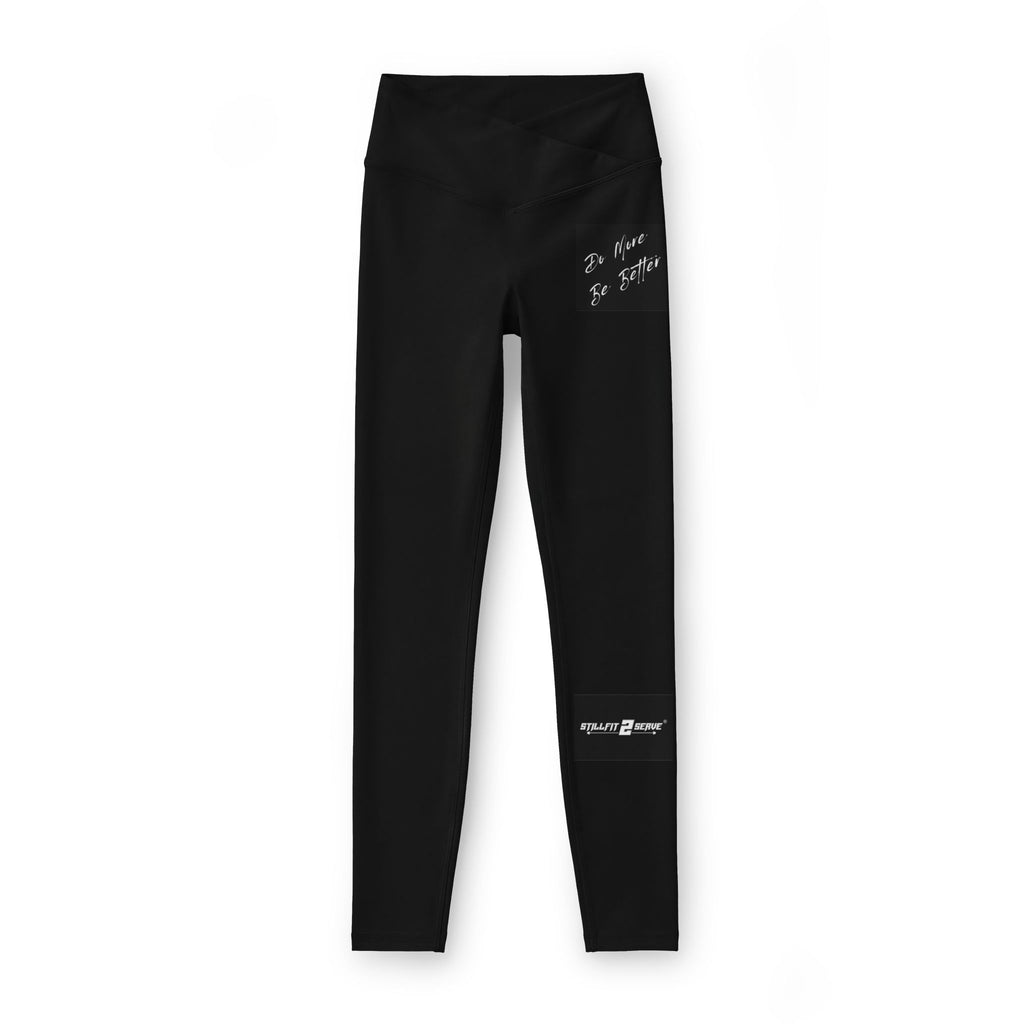 Black 'Do More, Be More' Luxe Leggings – High-Waist Women's Activewear