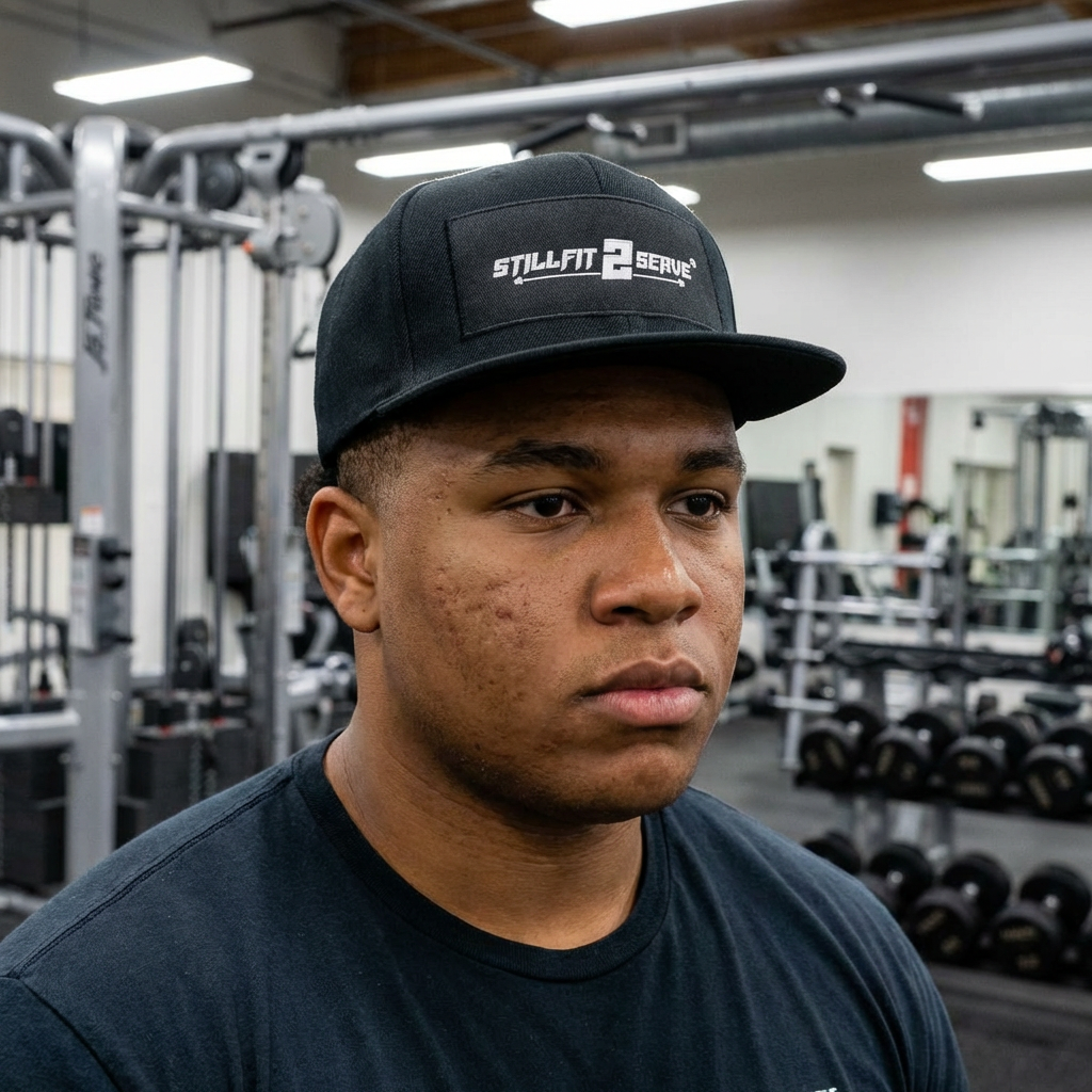 StillFit2Serve Snapback Hat — Athletic Logo Flat-Brim Cap