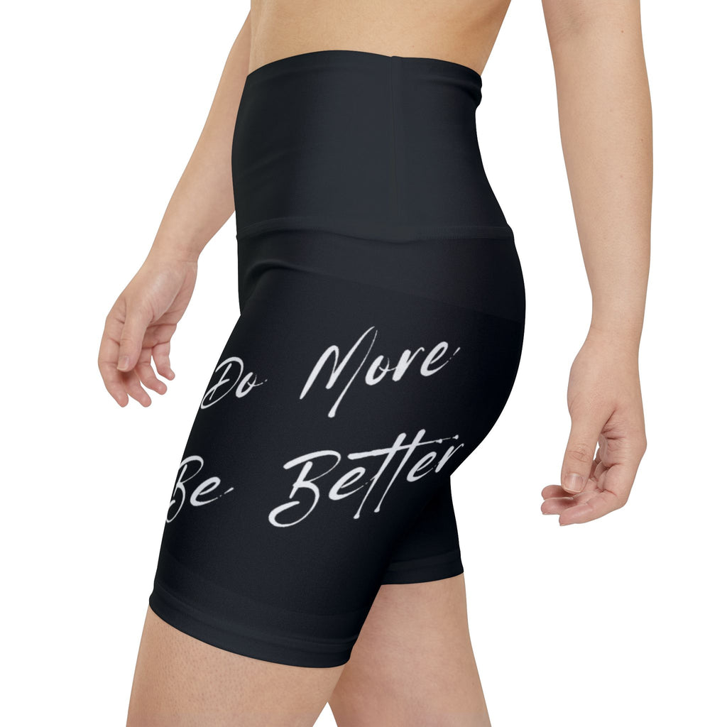 Women's Motivational Workout Shorts — "Do More, Be Better"