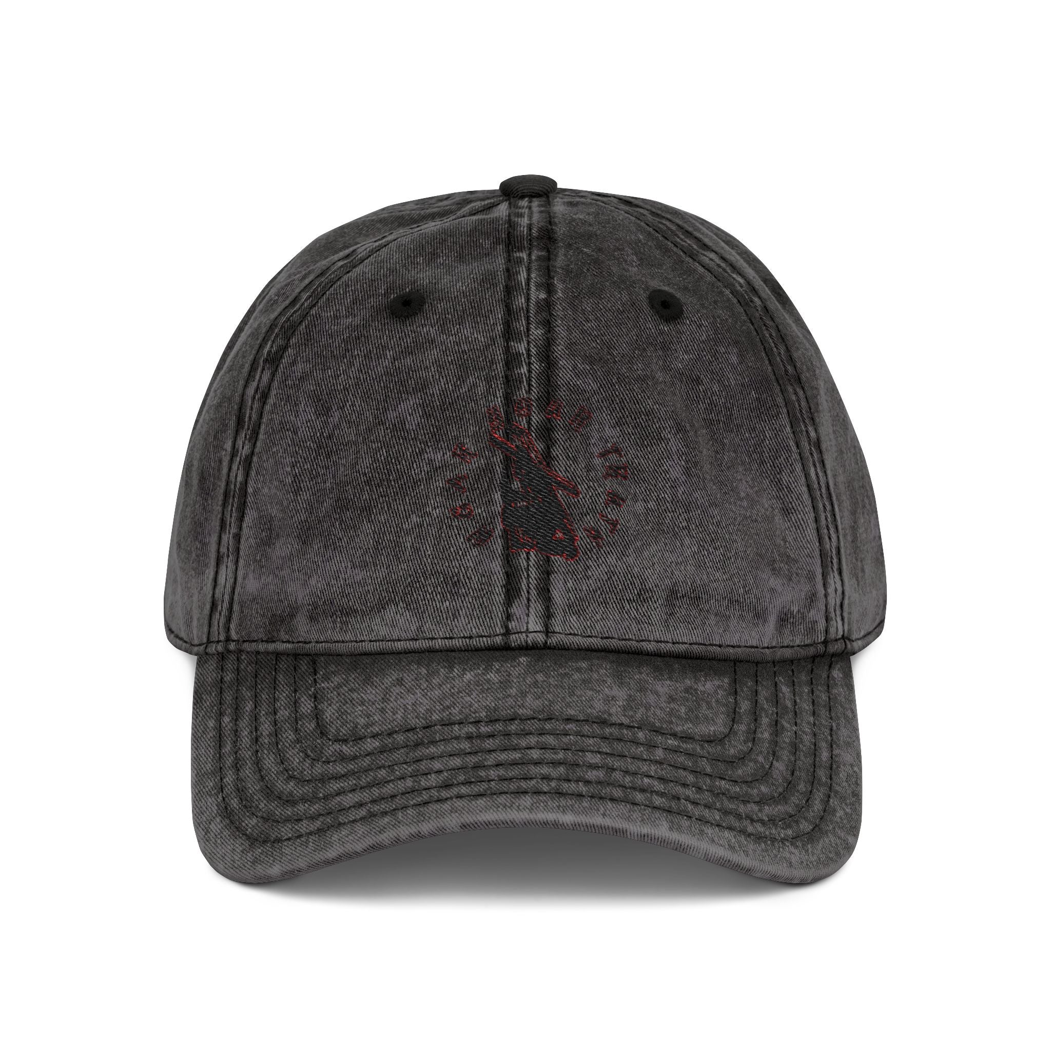 Vintage Embroidered Cap — Retro Burden Bearer