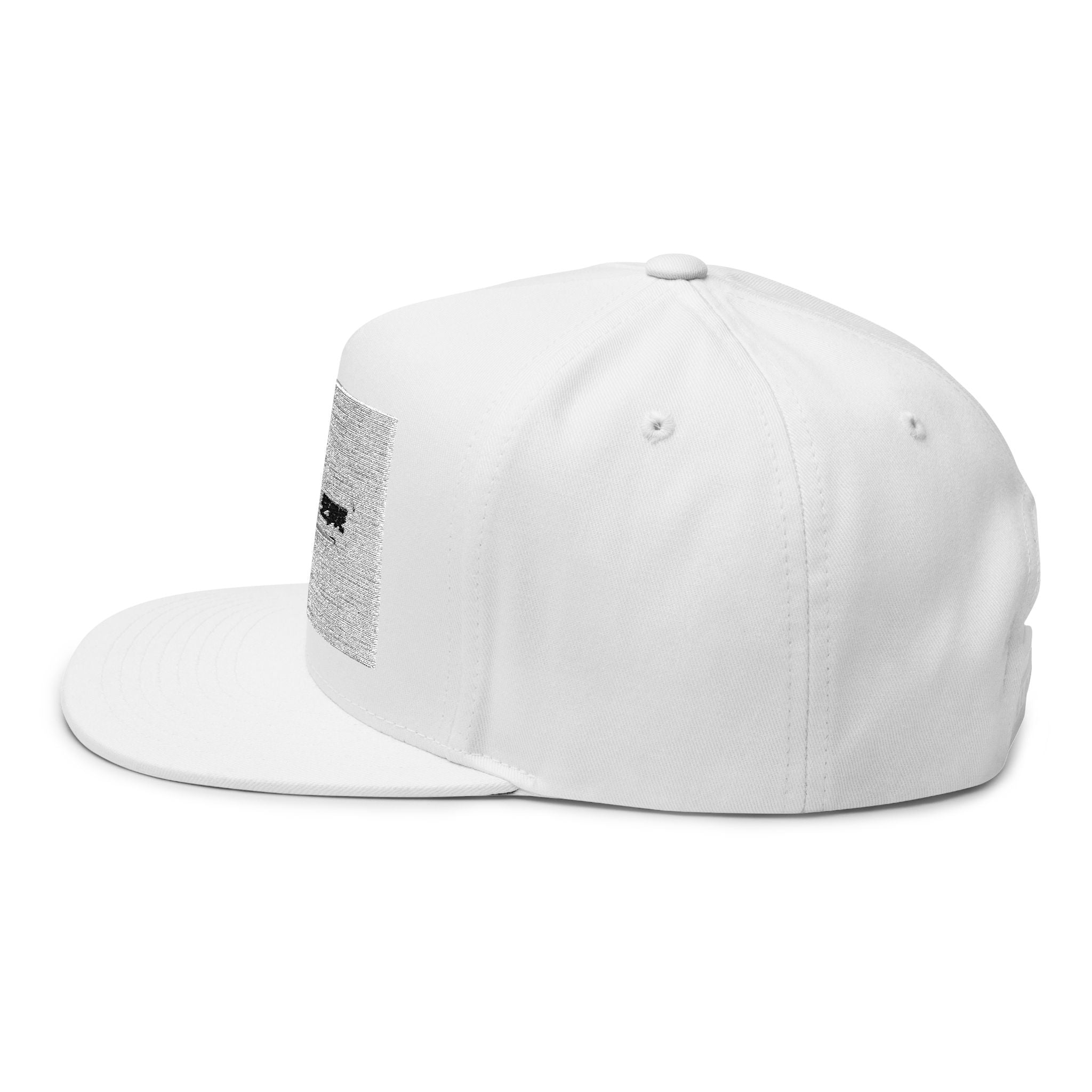 Flat Bill Cap — Embroidered 'Multi 2 Serve' Logo Snapback