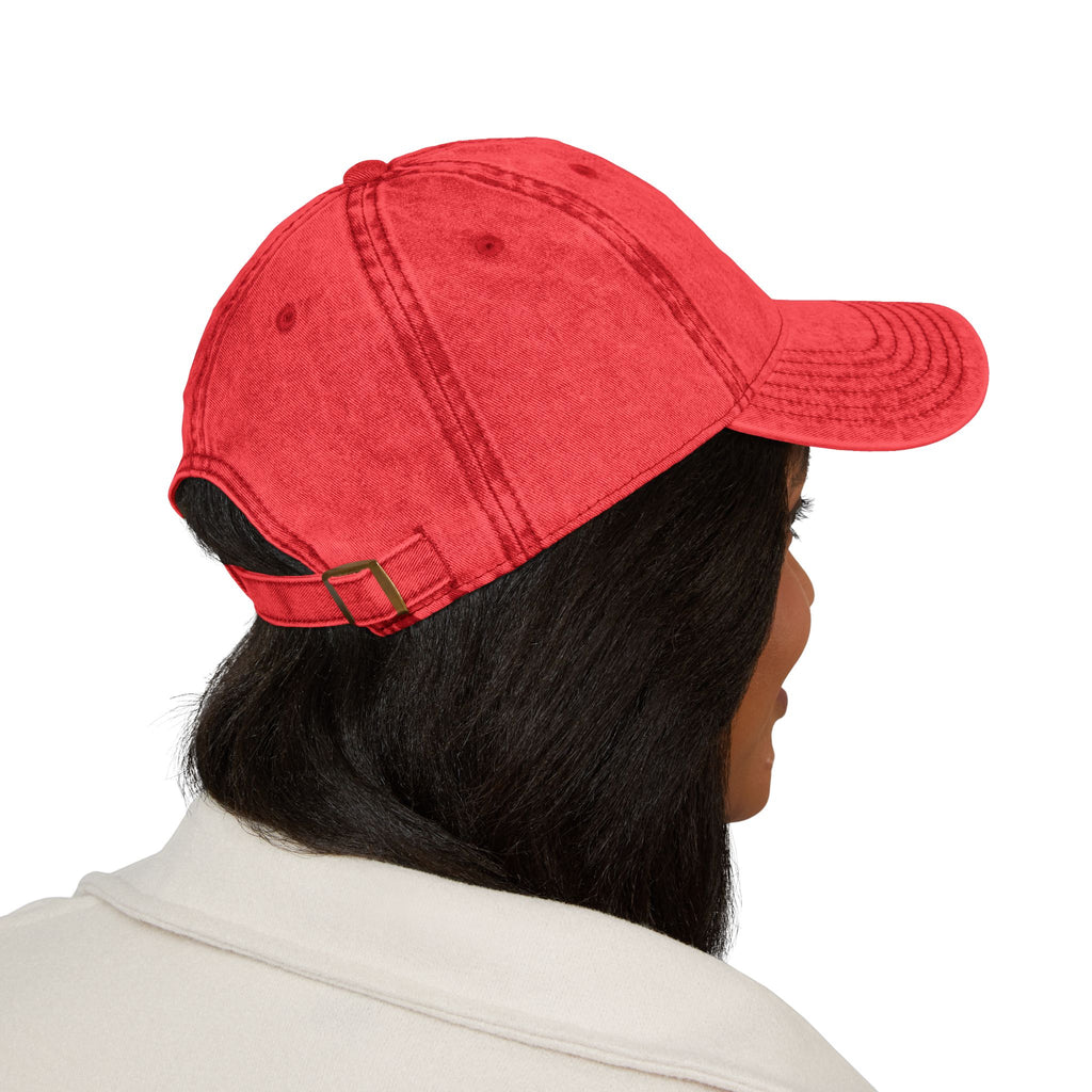 Vintage Embroidered Cap — Retro Burden Bearer
