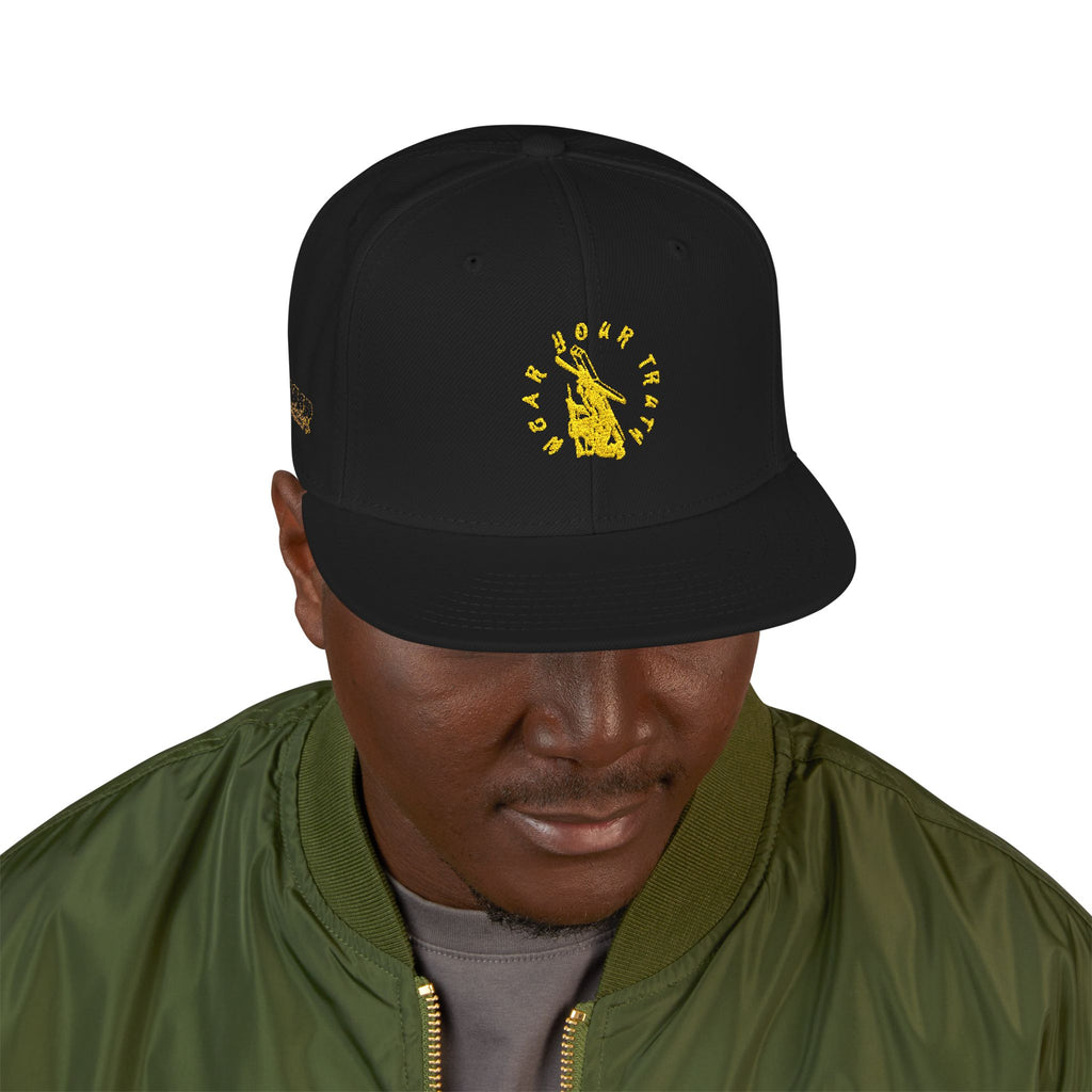 Gold Burden Bearer Snapback Hat - Embroidered Streetwear Cap