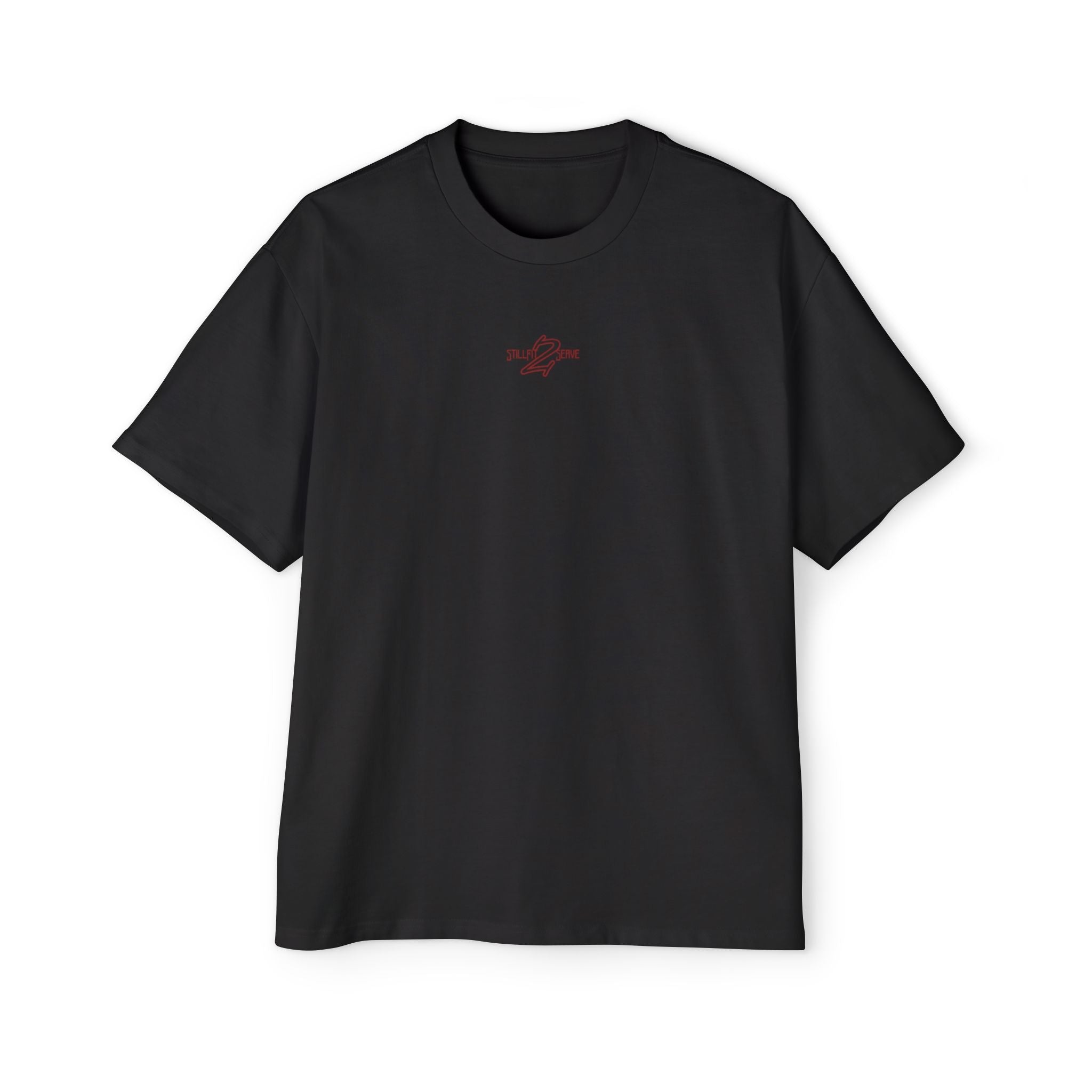 Rose Emblem Tee — Men's Oversized T-Shirt with Gothic Rose Back Print