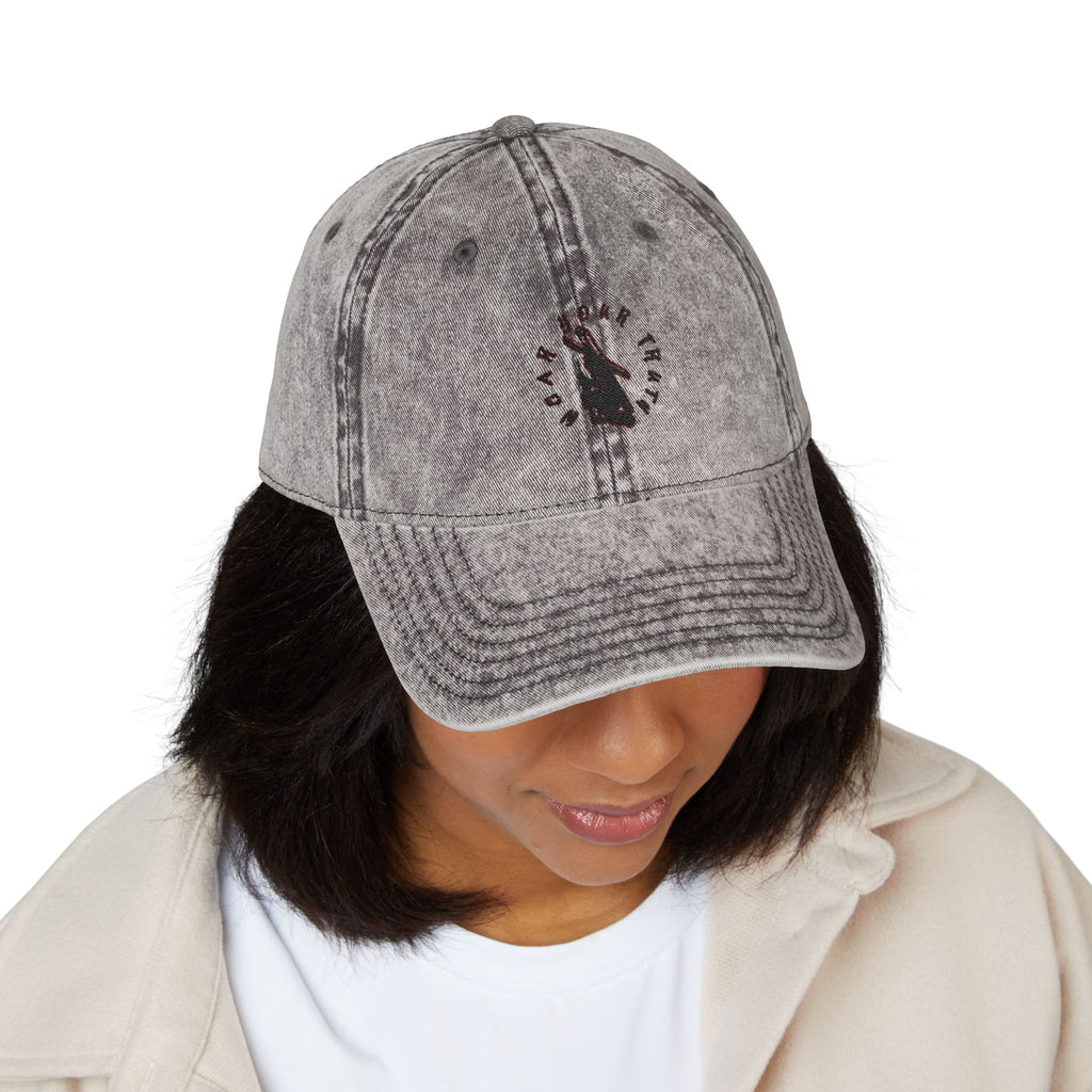 Vintage Embroidered Cap — Retro Burden Bearer
