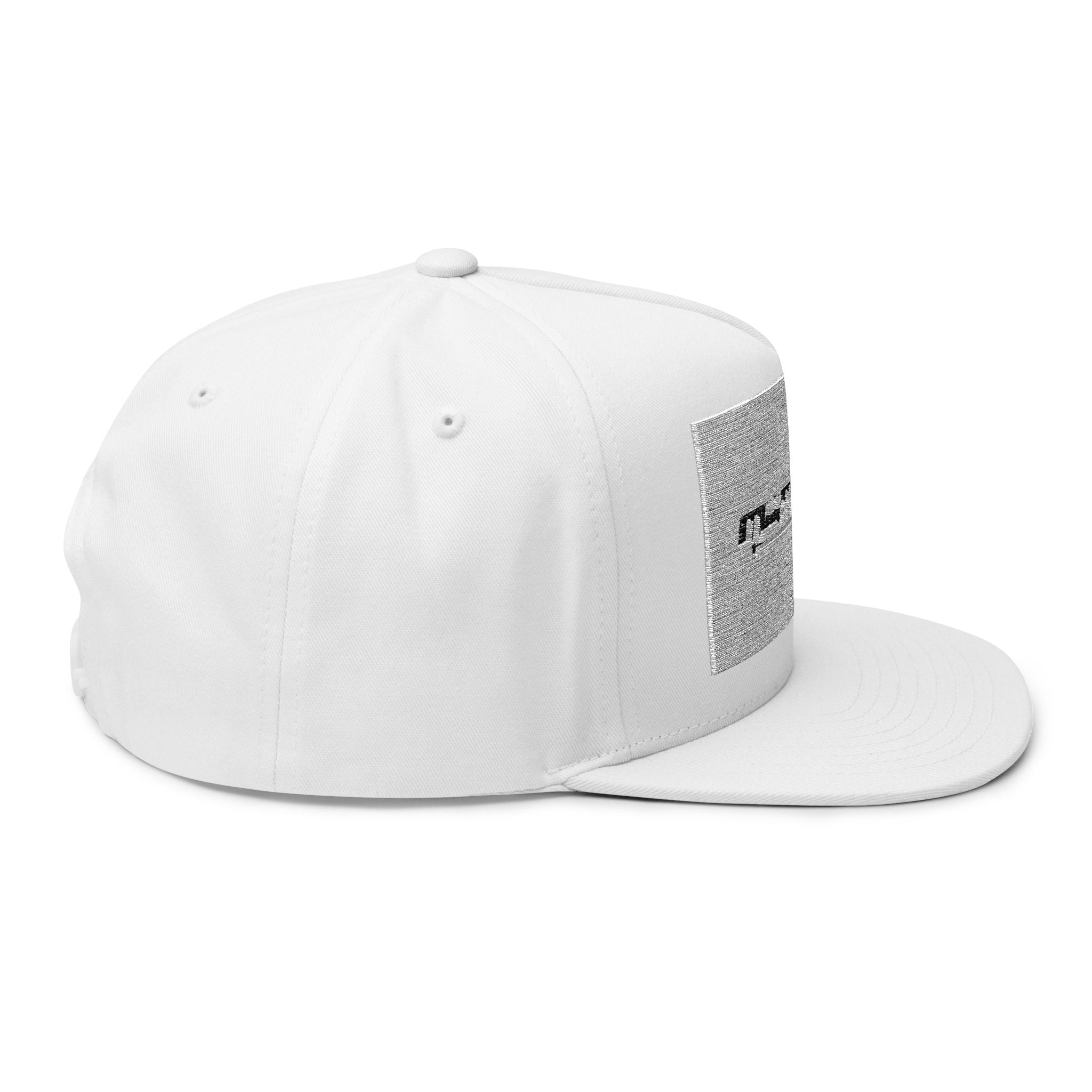Flat Bill Cap — Embroidered 'Multi 2 Serve' Logo Snapback