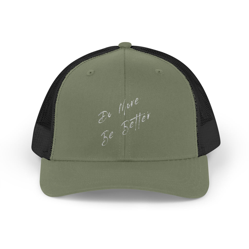 Trucker Cap — "Do More, Be Better" Embroidered Snapback