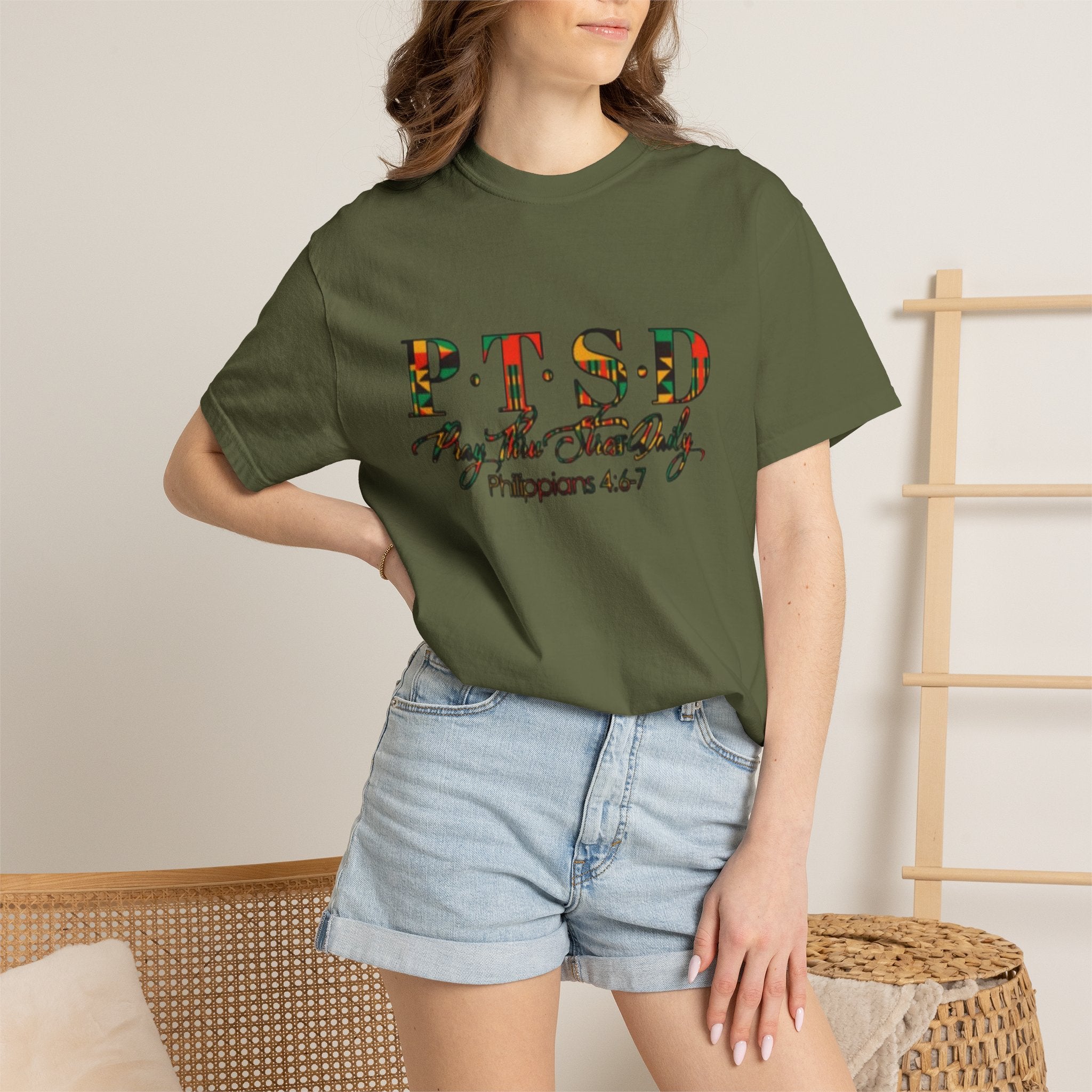 PTSD Ancestry Series  – Philippians 4:6-7 Inspirational Tee